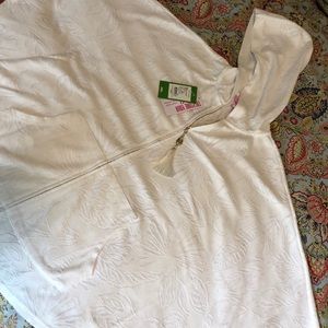 Lilly Pulitzer l White Robbins Poncho Sz XS